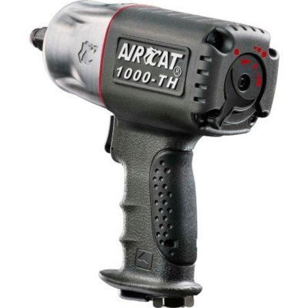 FLORIDA PNEUMATIC Aircat Composite Twin Hammer Air Impact Wrench, 1/2" Drive Size, 1600 Max Torque 1000-TH